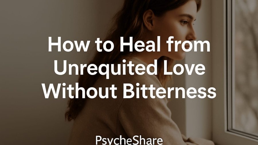 How to heal from unrequited love without bitterness a contemplative young woman looking out of a window symbolizing emotional reflection and healing after one-sided love