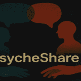 Abstract illustration of silhouettes, speech bubbles, and reaching, symbolizing emotional connection and support