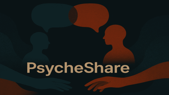 Abstract illustration of silhouettes, speech bubbles, and reaching, symbolizing emotional connection and support
