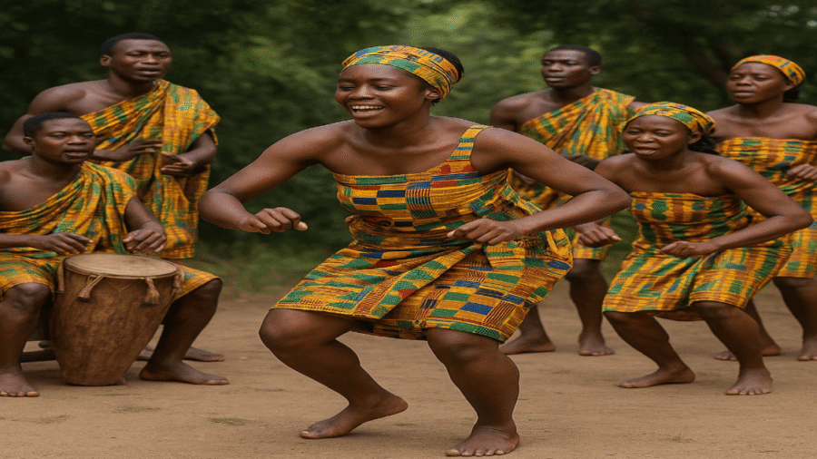 Vibrant Agbadza Dance Celebration