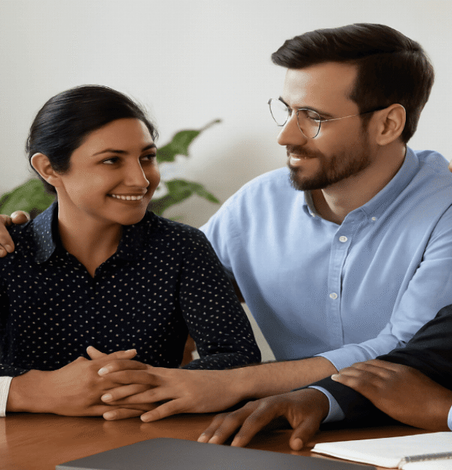 Emotionally intelligent team collaborating and listening actively
