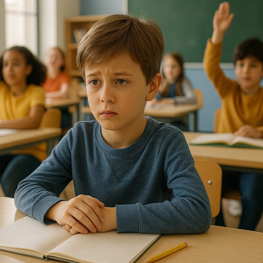 signs and symptoms of anxiety in children in classroom settings