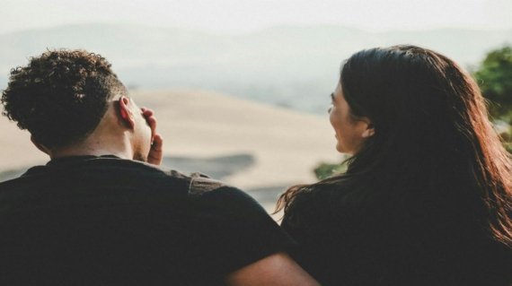 couple wears black shirt