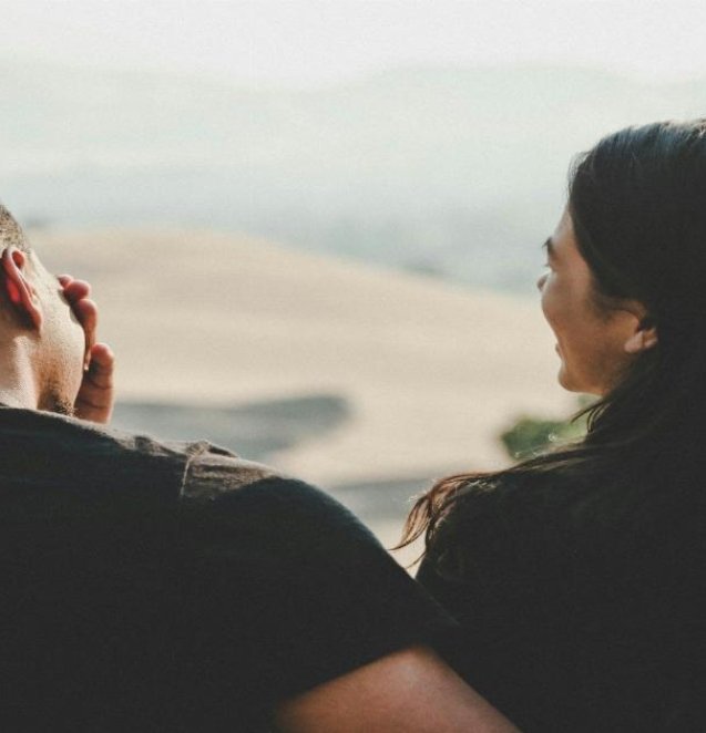couple wears black shirt