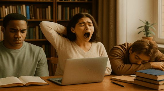 College students experiencing academic stress
