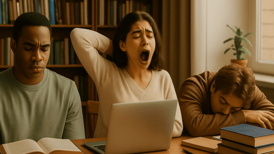 College students experiencing academic stress
