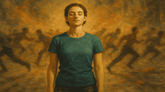 Person thriving under pressure after emotional resilience