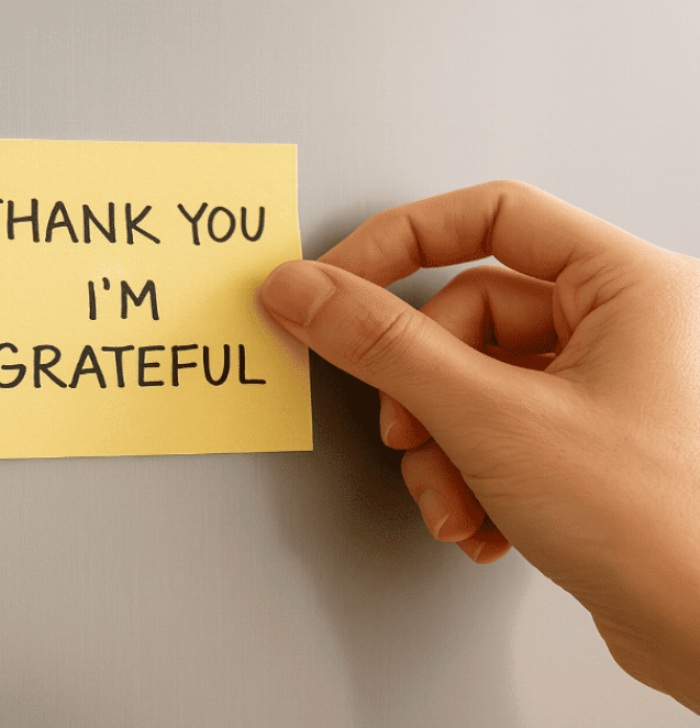 Practicing gratitude daily to change brain patterns and boost emotional strength