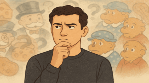 the mandela effect why false memories feel real illustrated with a person doubting their memory