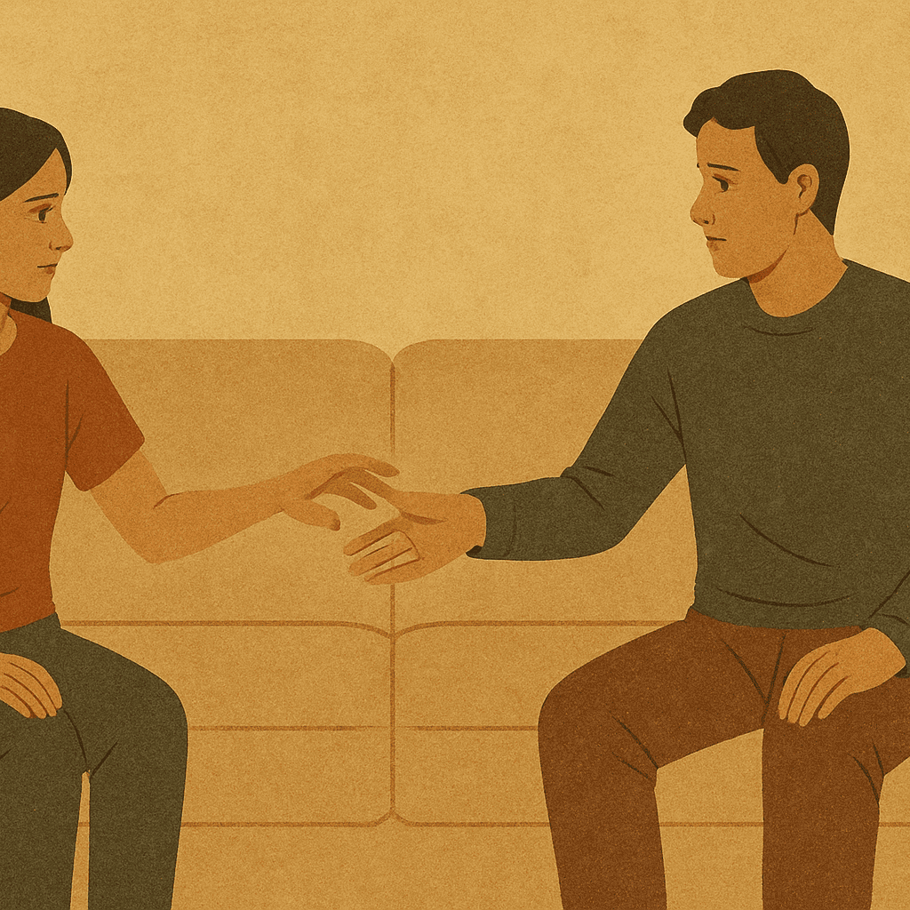 How childhood trauma affects adult relationships symbolic image of emotional distance in couples